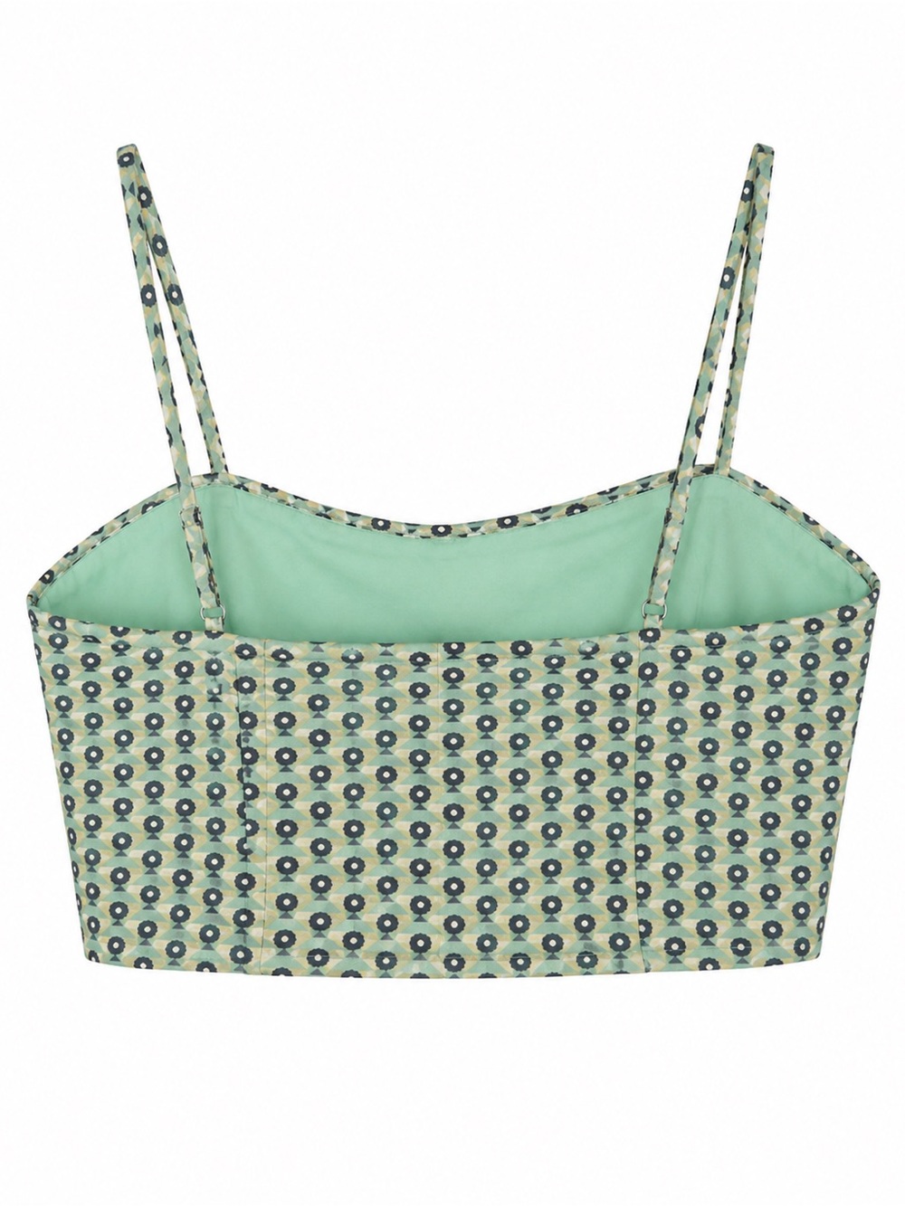 Zara Geometric Bustier Crop Top NWT - Picture 3 of 4